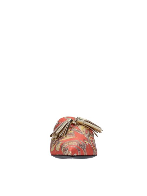 Sabot in pelle e tessuto FABI | FD7583B JACQUARDARANCIO-MULTICOLOR